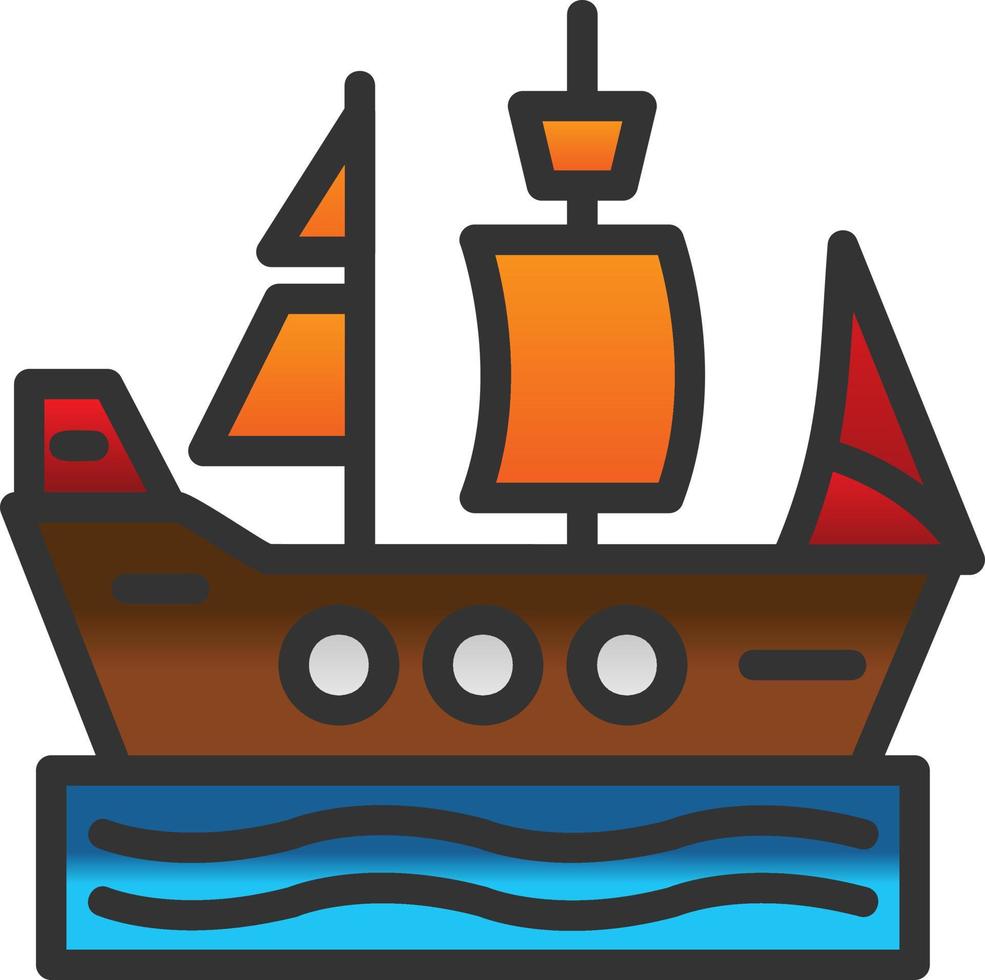 Ship Vector Icon Design