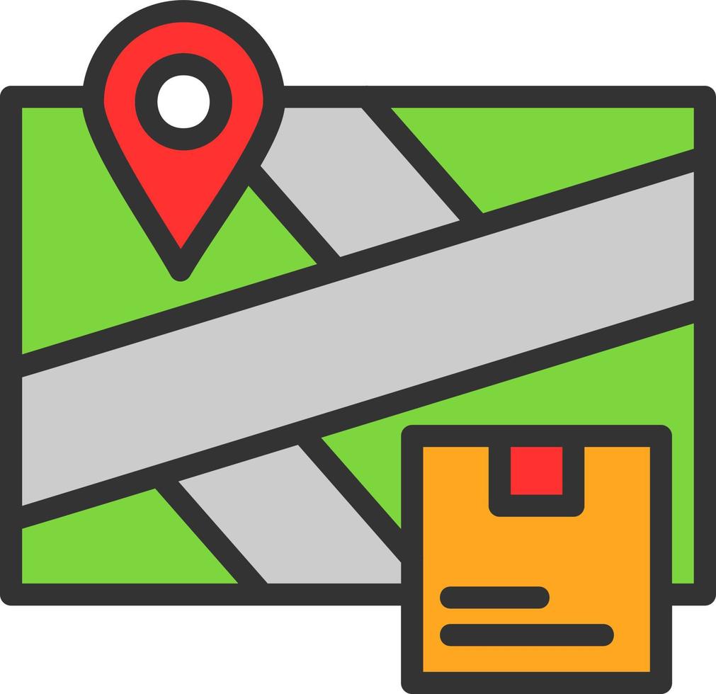 Delivery Location Vector Icon Design