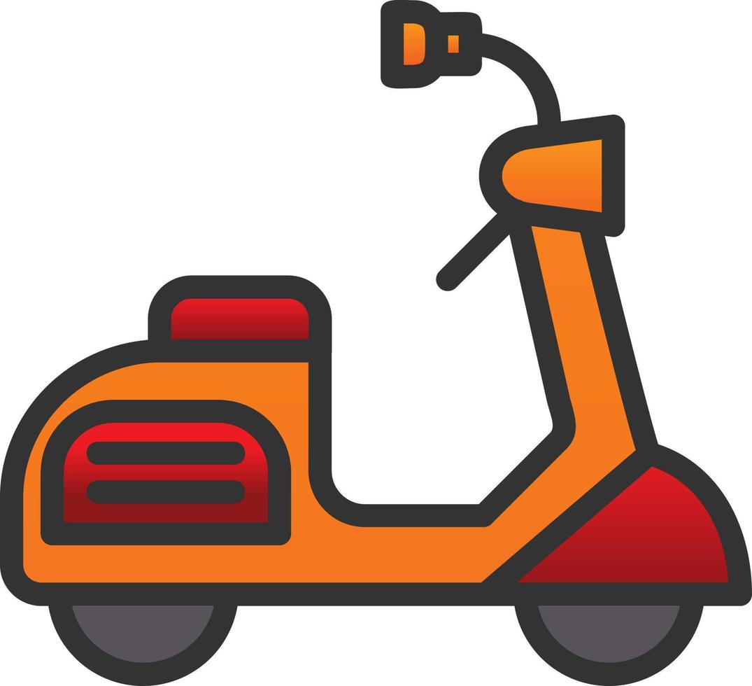 Scooter Vector Icon Design