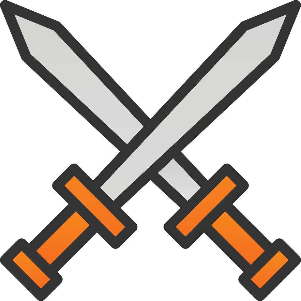 Swords Vector Icon Design