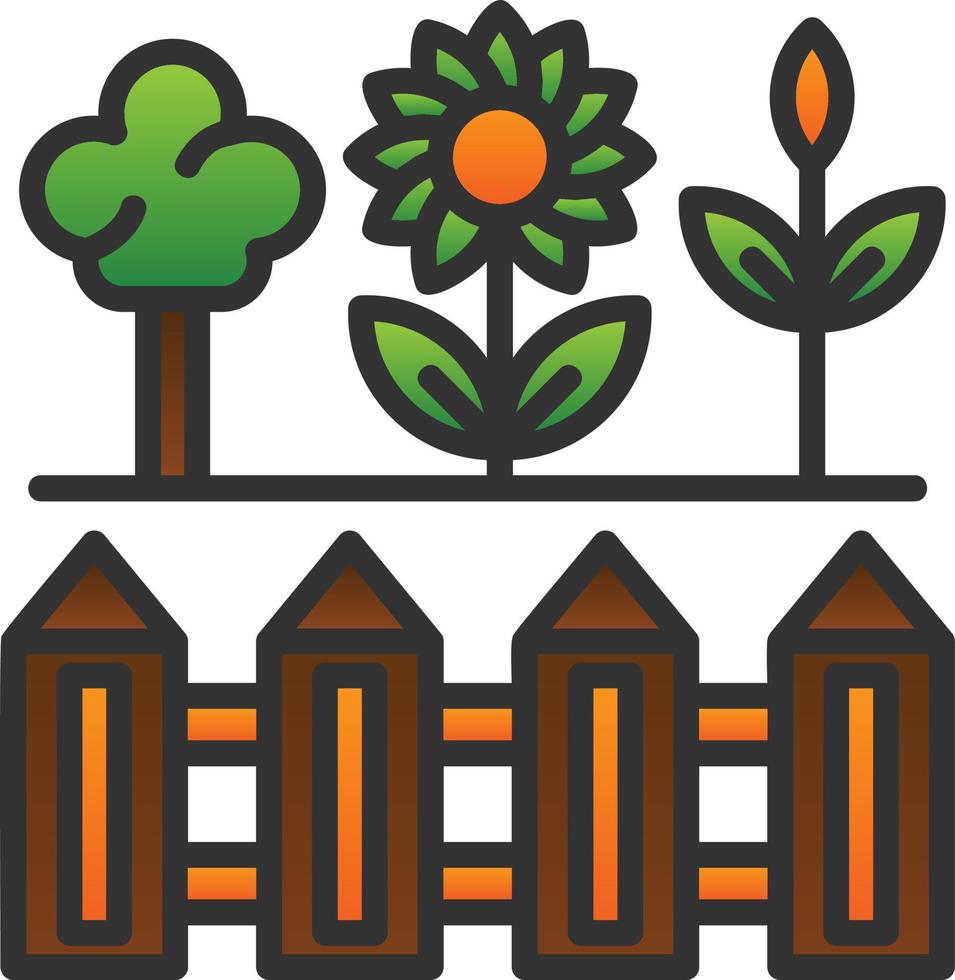 diseño de icono de vector de jardín