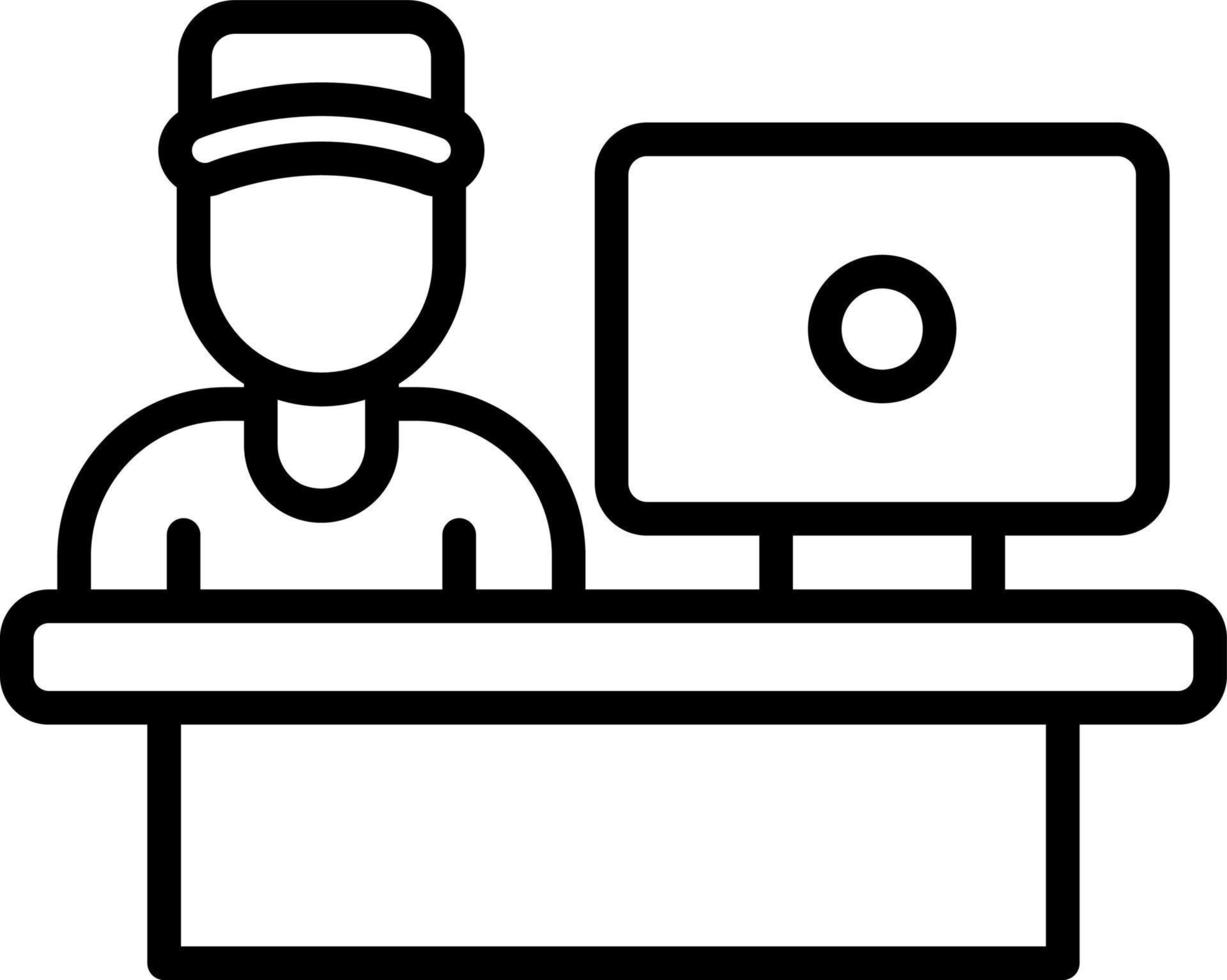 Cashier Vector Icon Design