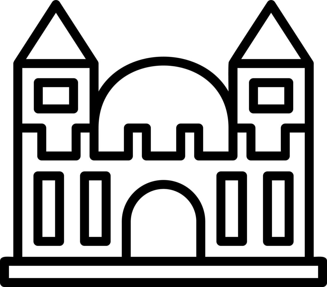 diseño de icono de vector de castillo