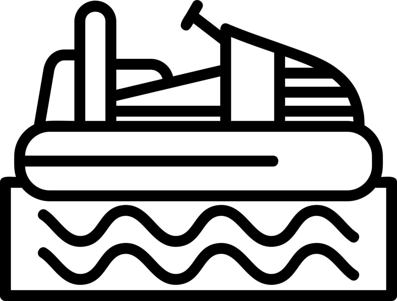 Bumper Boat Vector Icon Design