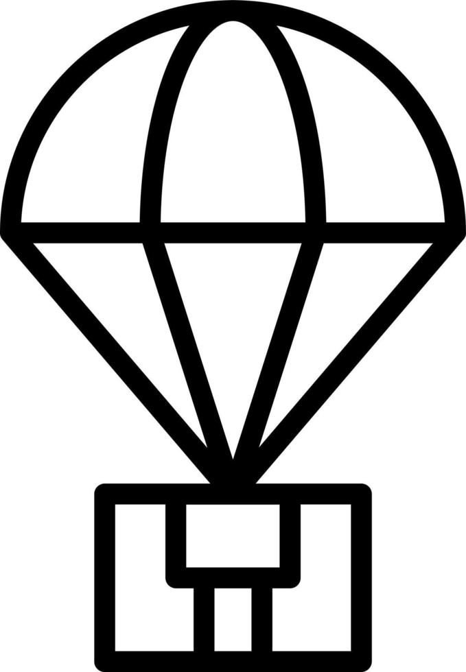 Parachute Vector Icon Design