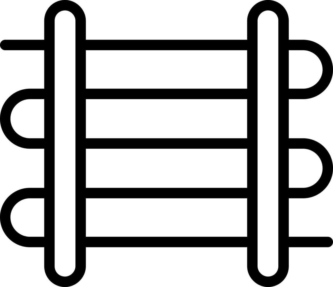 Towel Rail Vector Icon Design