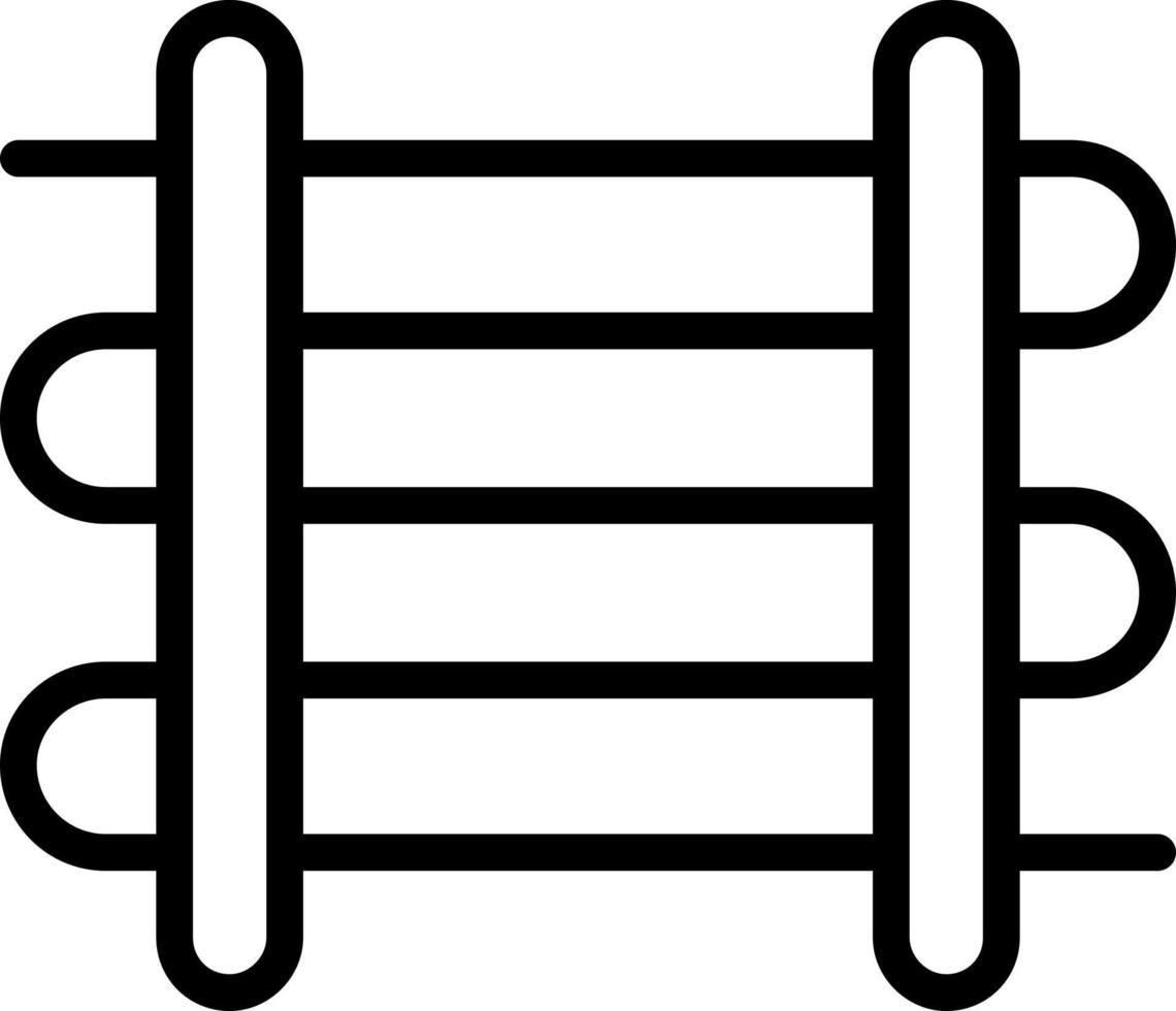 Towel Rail Vector Icon Design