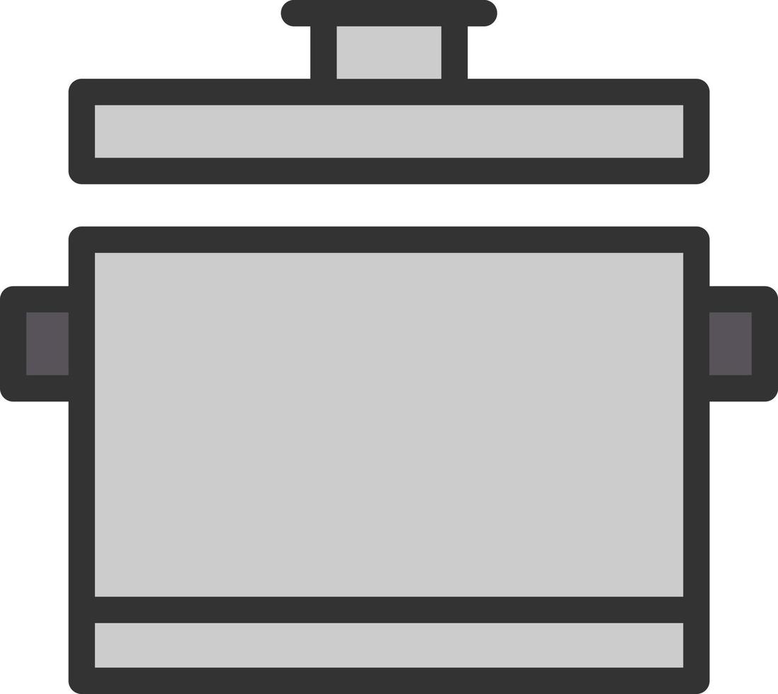 Cooking Pot Vector Icon Design
