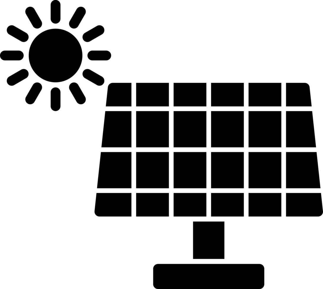 diseño de icono de vector de panel solar