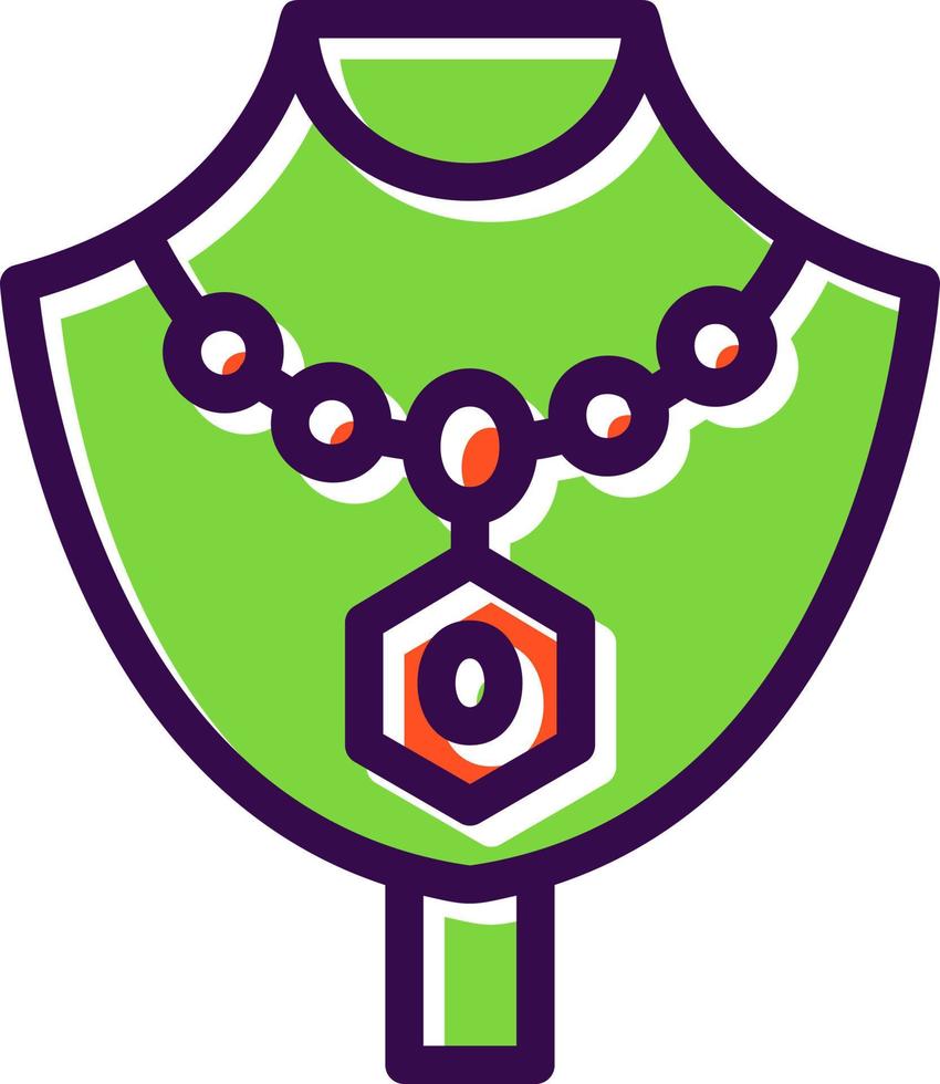 Necklace Vector Icon Design