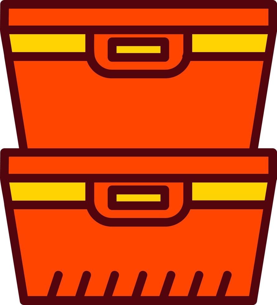 icono de vector de contenedor de alimentos