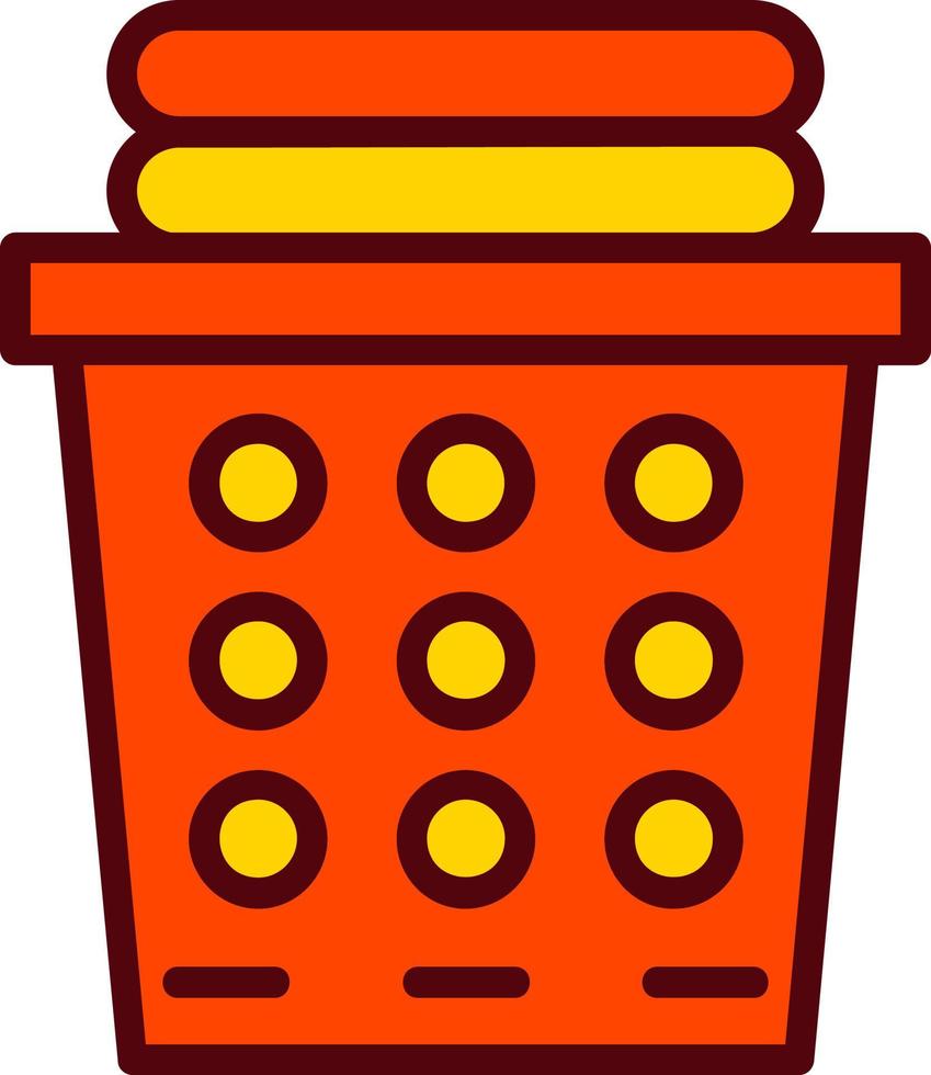 Laundry Basket Vector Icon