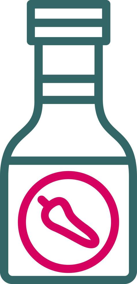 Sauce Bottle Vector Icon