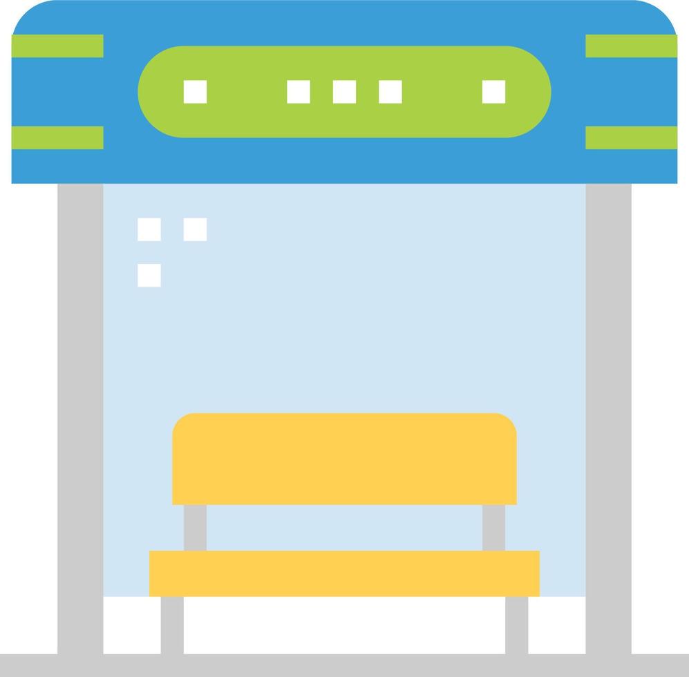 BUS STOP ICON  vector illustration .