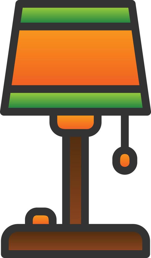 Floor Lamp Vector Icon Design