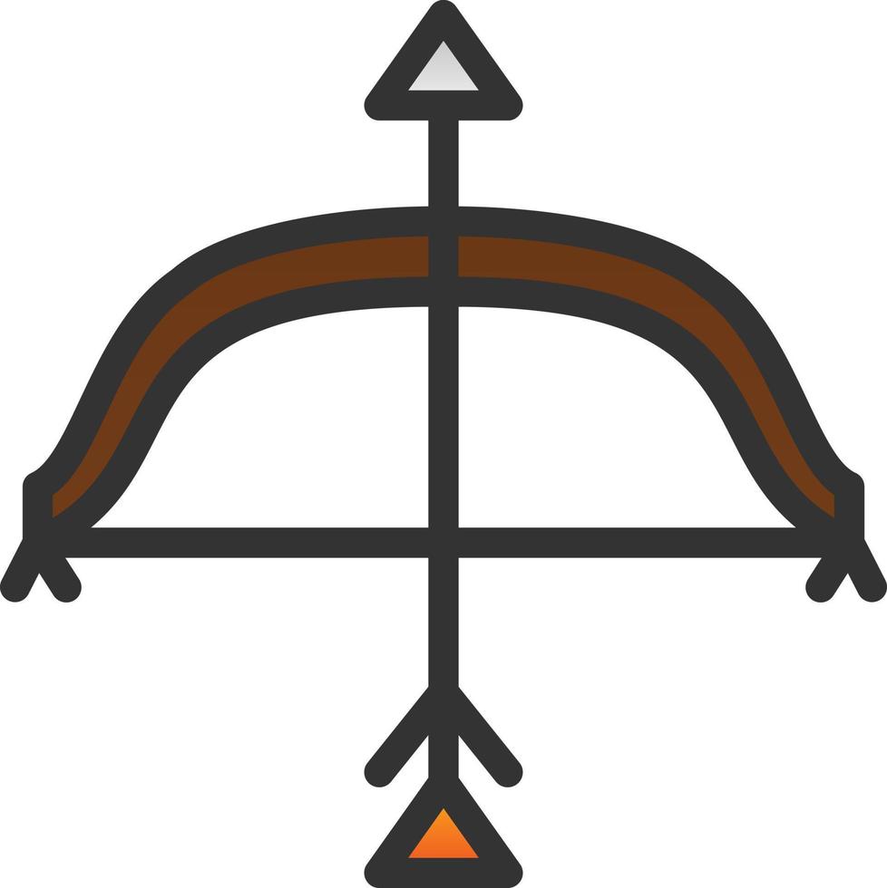 diseño de icono de vector de arco y flecha