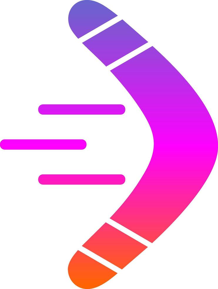 Boomerang Vector Icon Design