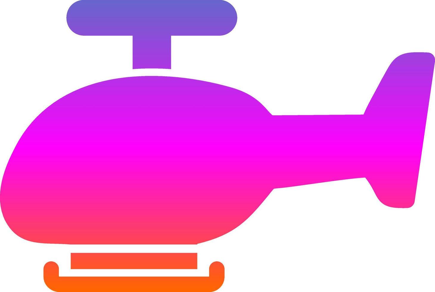 Helicopter Vector Icon Design