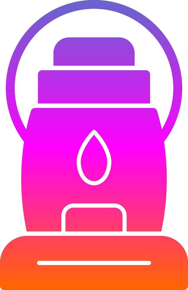 Oil Lamp Vector Icon Design