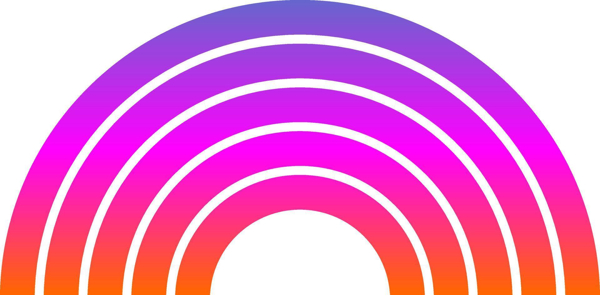 Rainbow Vector Icon Design