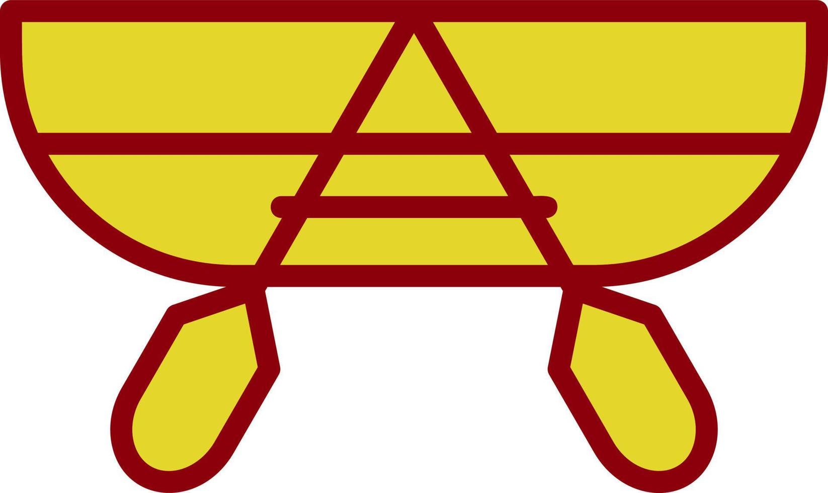 Canoeing Vector Icon Design