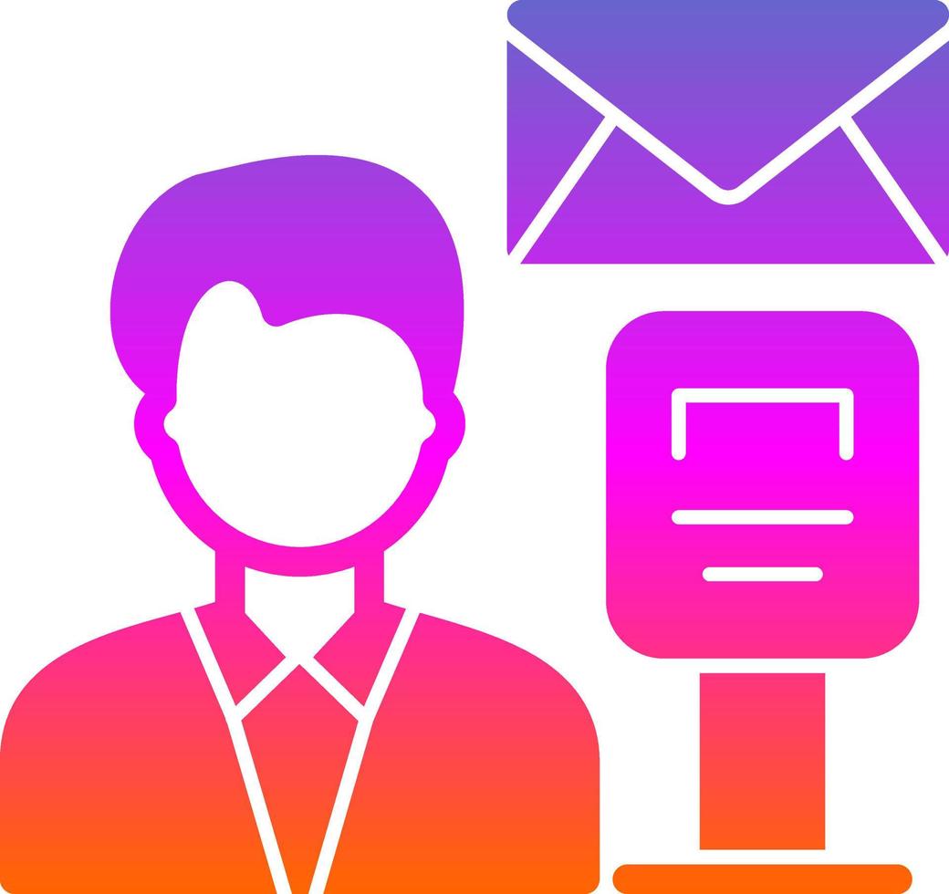 Postman Vector Icon Design