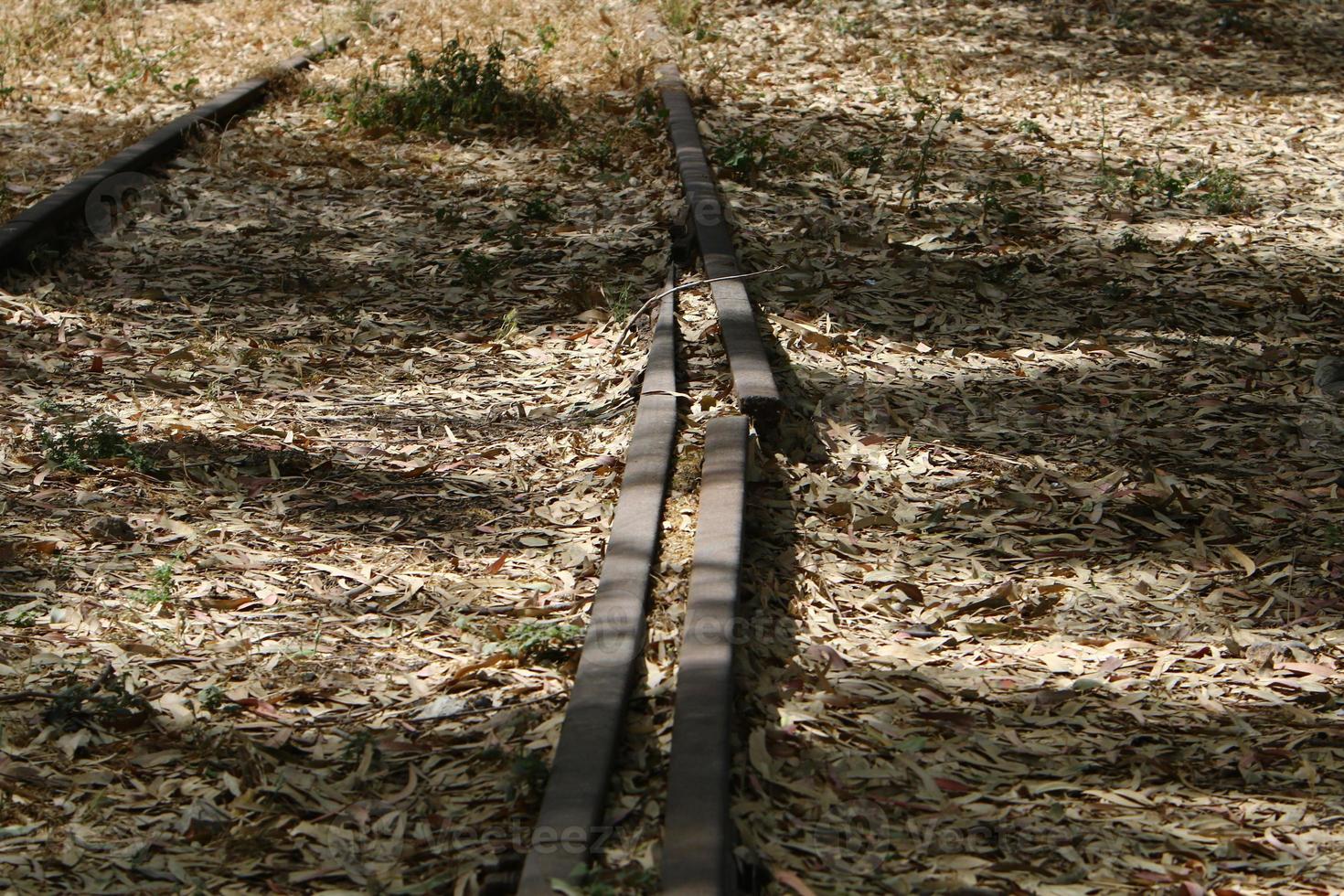 Fragments of the old railway from Haifa to Damascus. photo