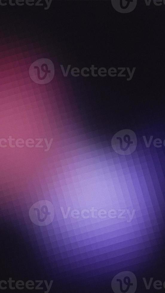Purple color gradient on black grainy mosaic texture, abstract vertical banner design, copy space photo