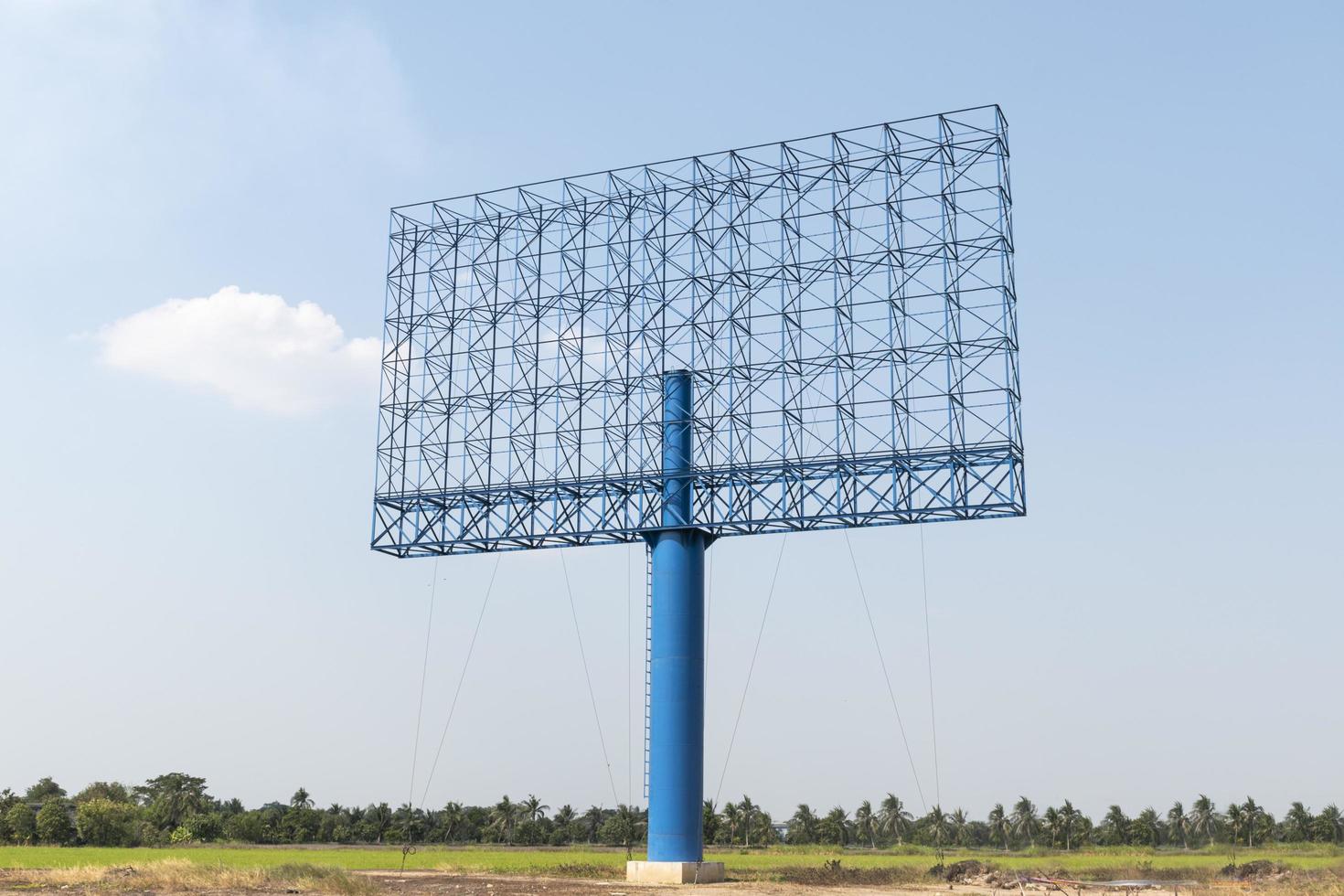 Steel framework billboard on blue sky background 17020872 Stock Photo ...