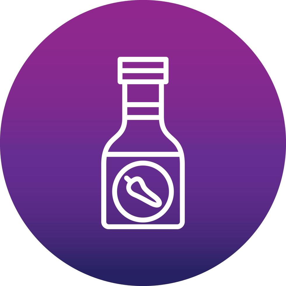 Sauce Bottle Vector Icon