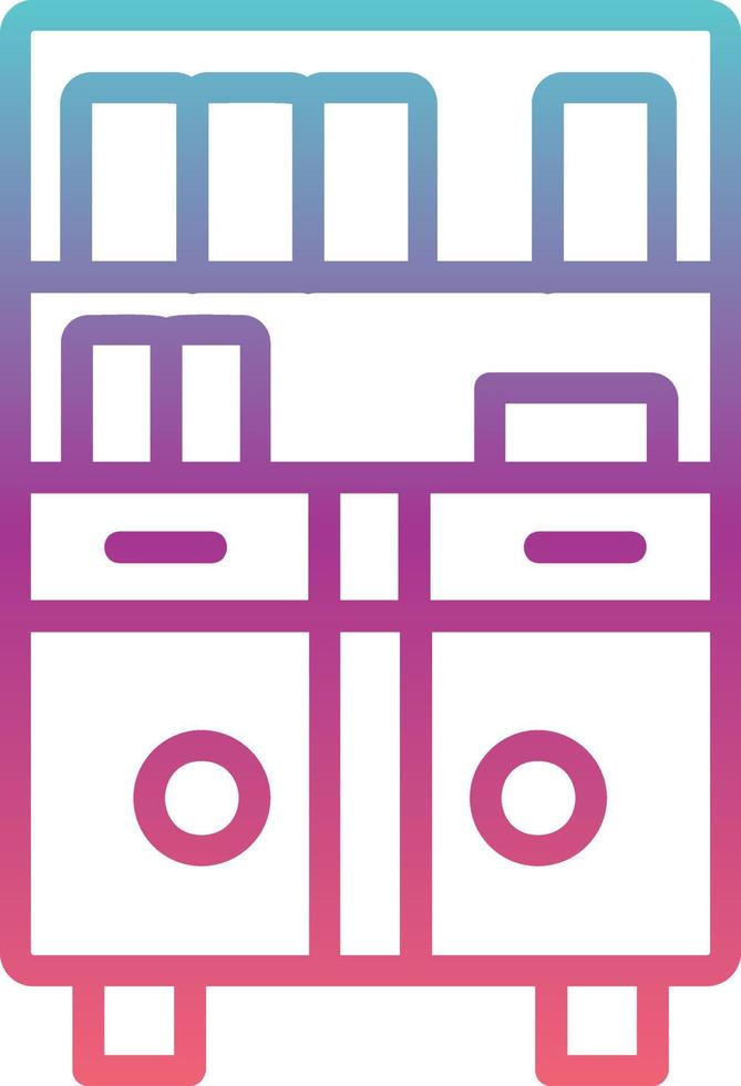 Bookshelf Vector Icon