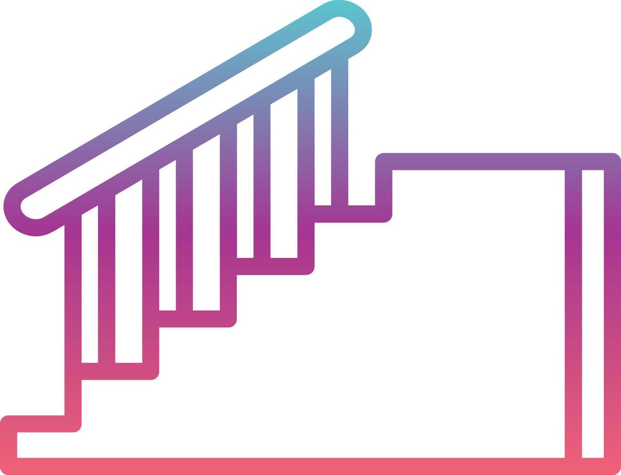 icono de vector de escaleras