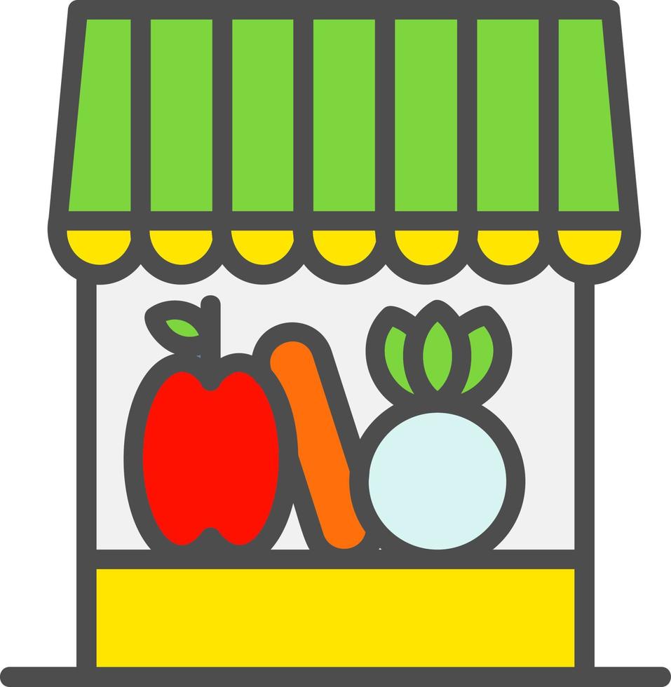 Grocery Shop Vector Icon