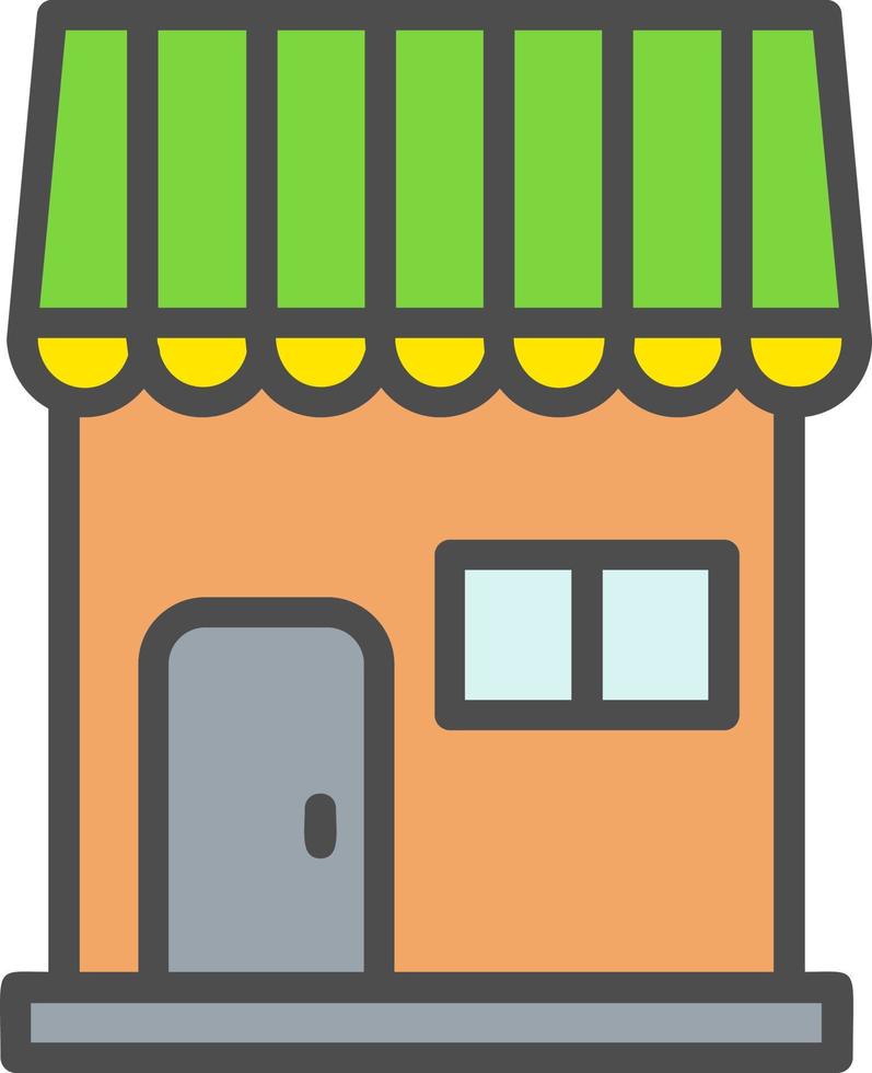 icono de vector de tienda