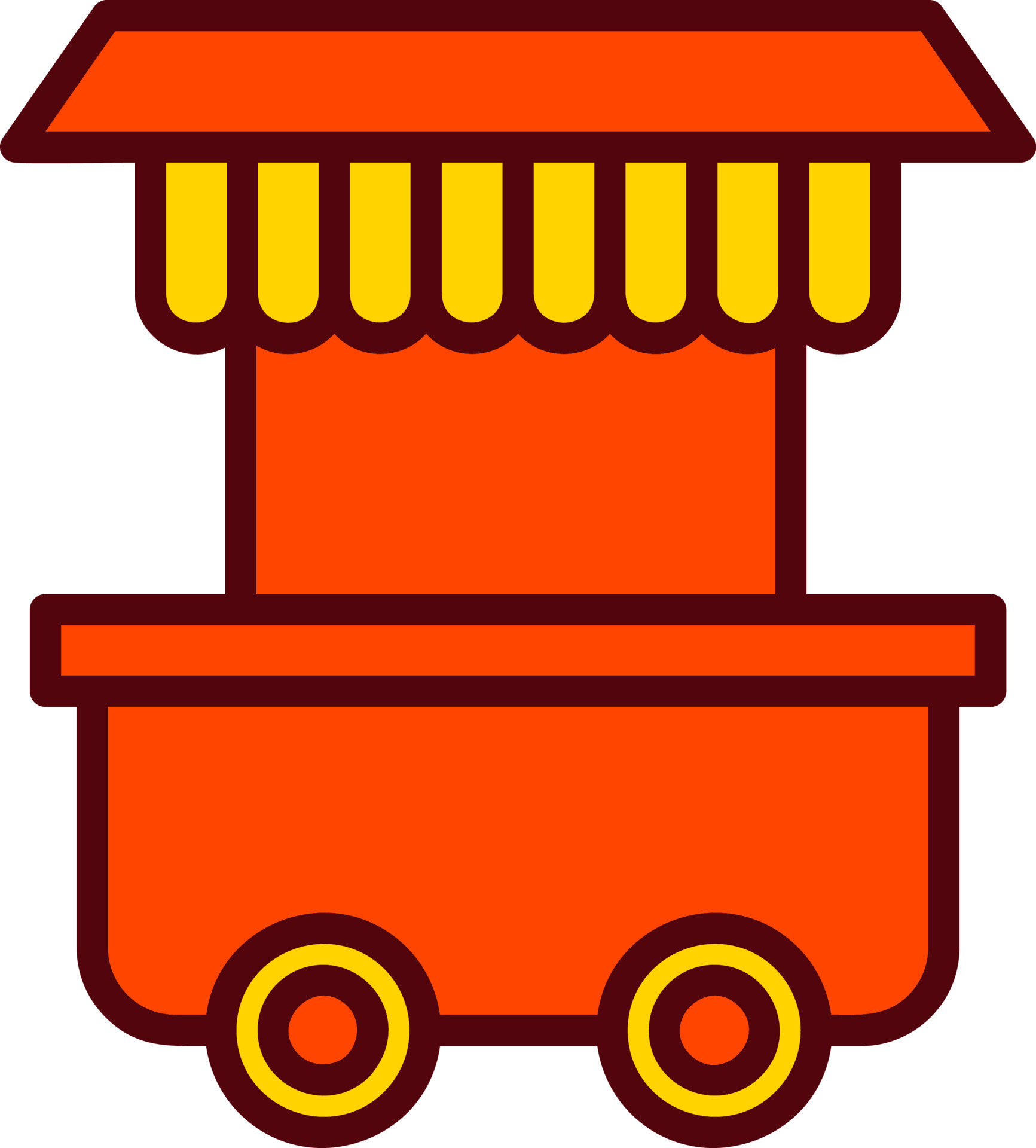 Food Trolley Vector Icon 17022496 Vector Art at Vecteezy
