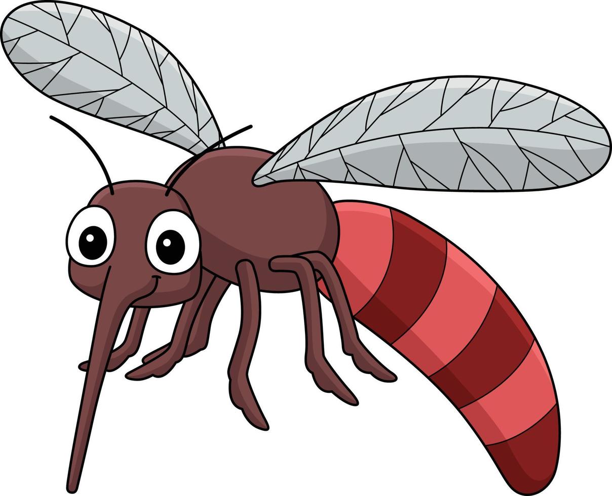 mosquito animal dibujos animados color clipart vector