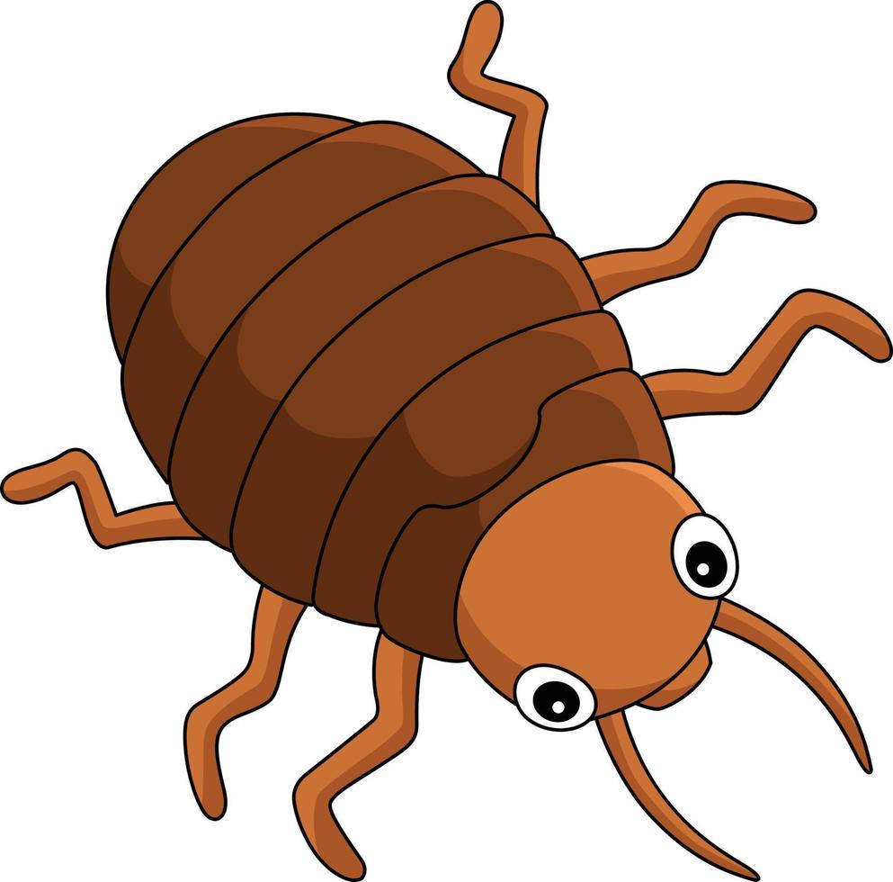 Bedbug Animal Cartoon Colored Clipart vector