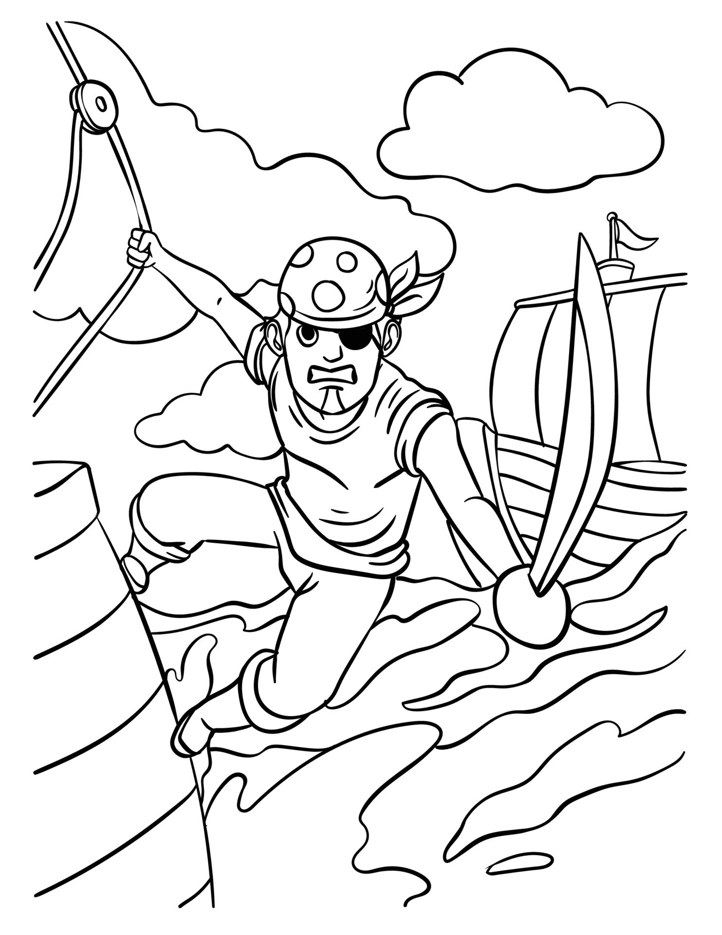 sword coloring page