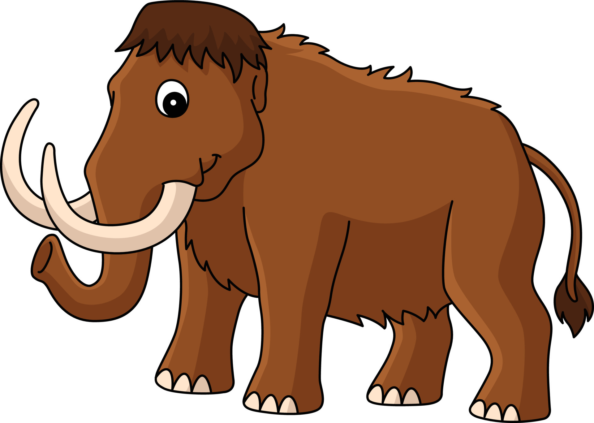 Mammoth Animal Cartoon Colored Clipart 17023008 Vector Art at Vecteezy