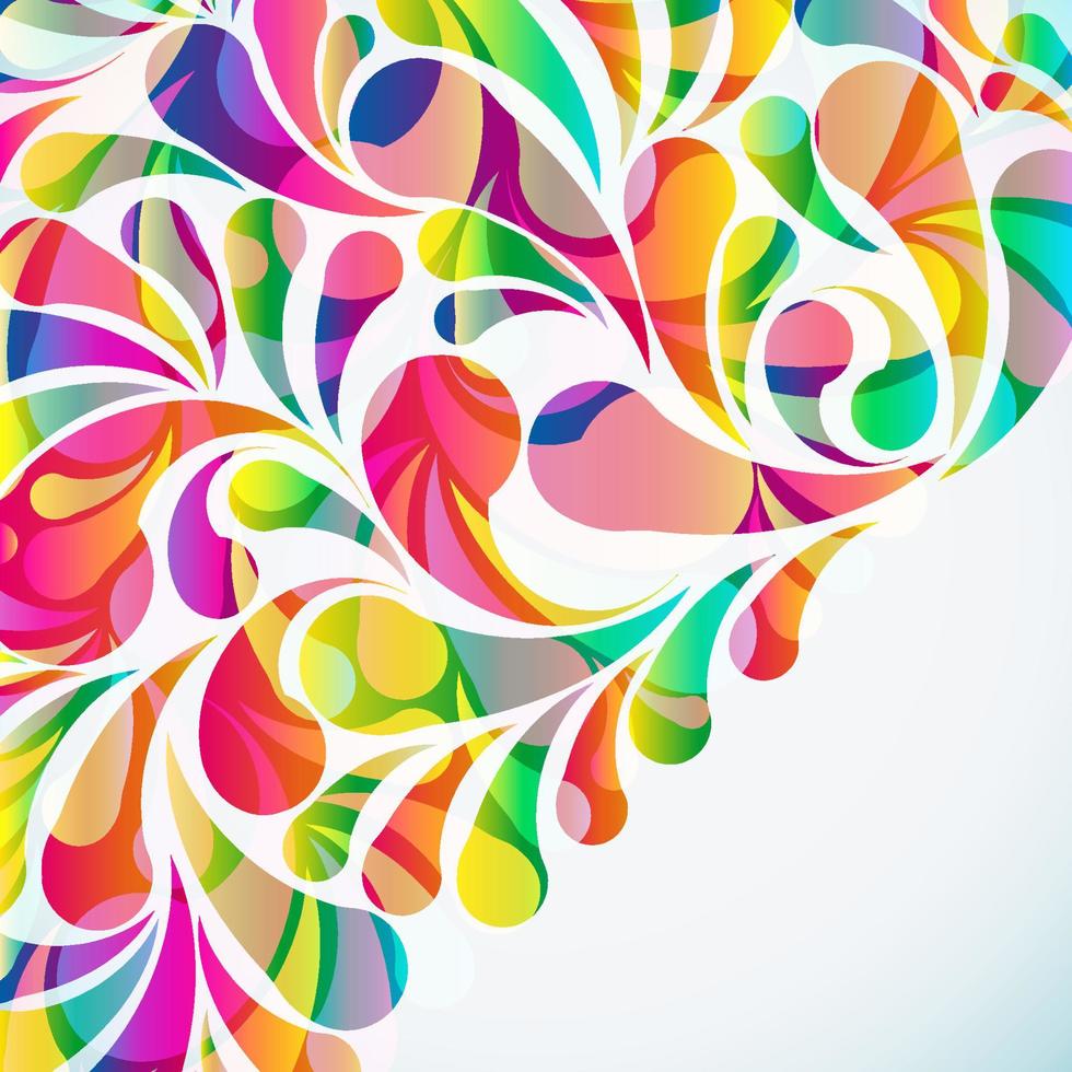 Abstract colorful arc-drop background. Vector. vector