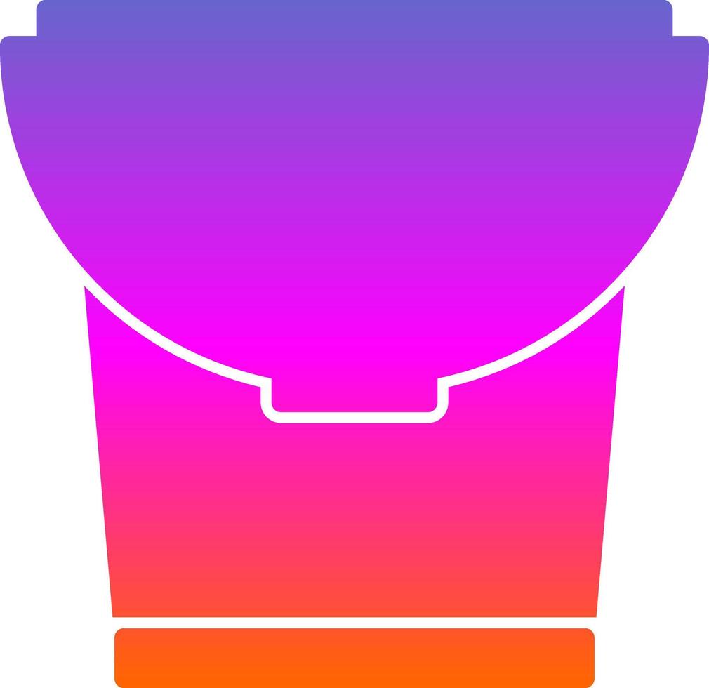 Bucket Vector Icon Design