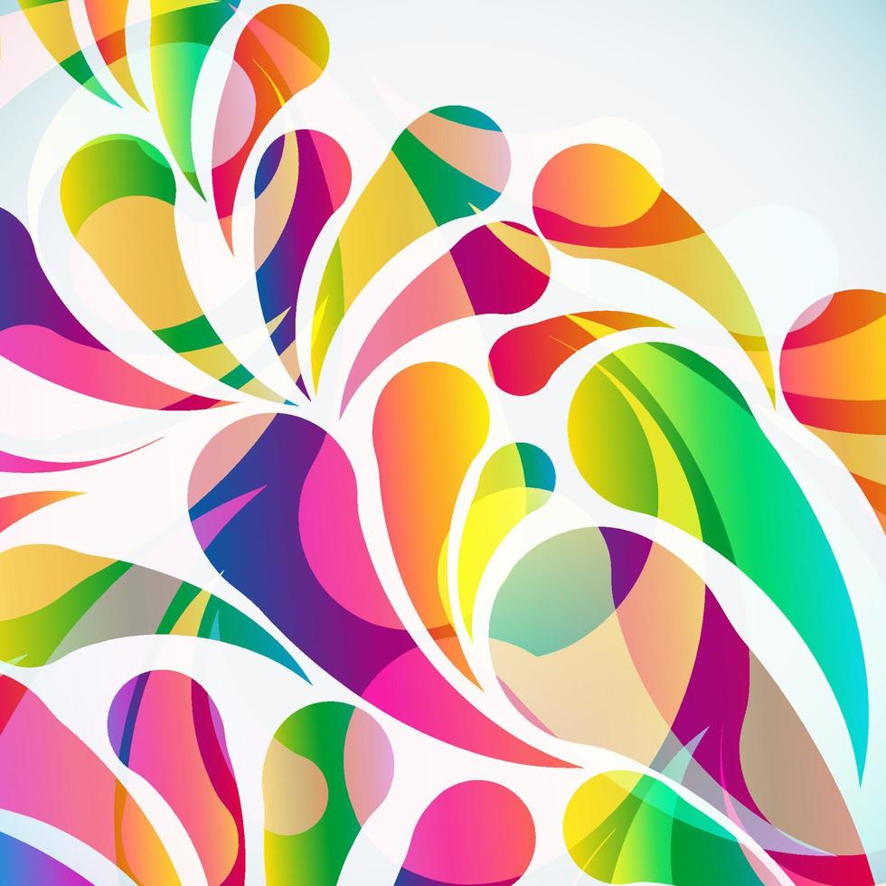 Abstract colorful arc-drop background. Vector. vector