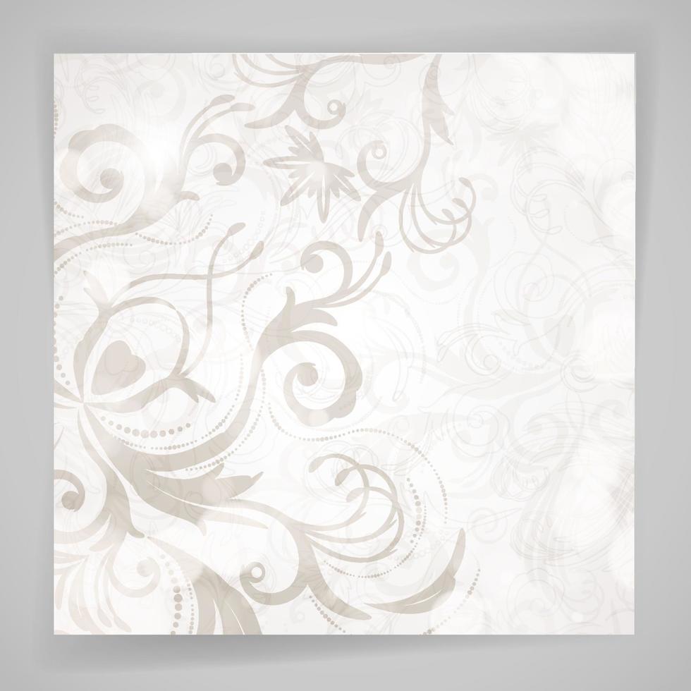 Abstract vector floral background with oriental flowers.