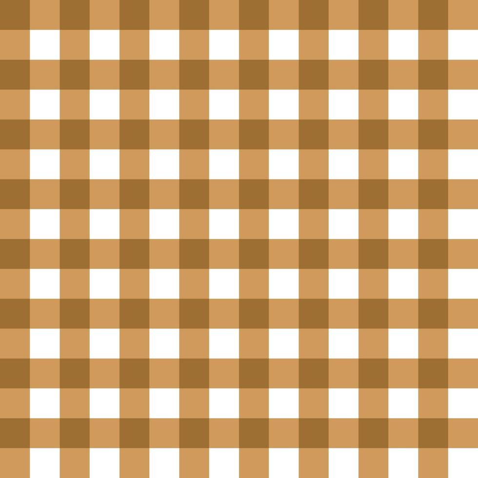 Seamless Brown Gingham Pattern vector