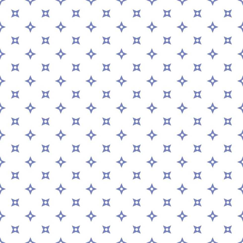 Blue Seamless Ninja Pattern On White Background vector
