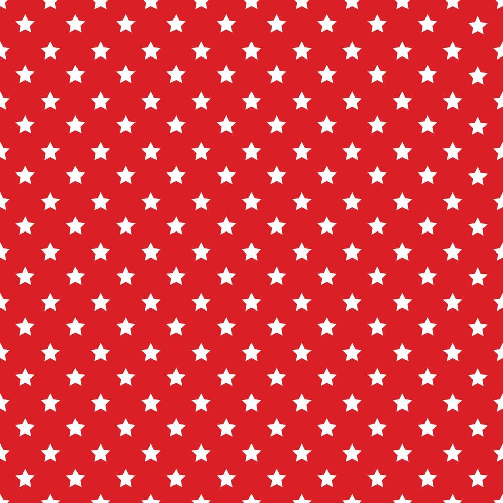 Seamless Stars Patterns On Red Background vector