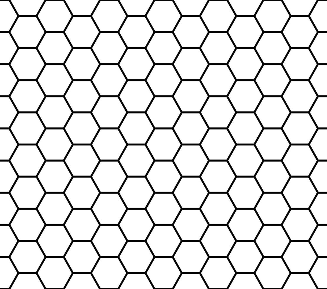 White Seamless Honeycomb Pattern vector