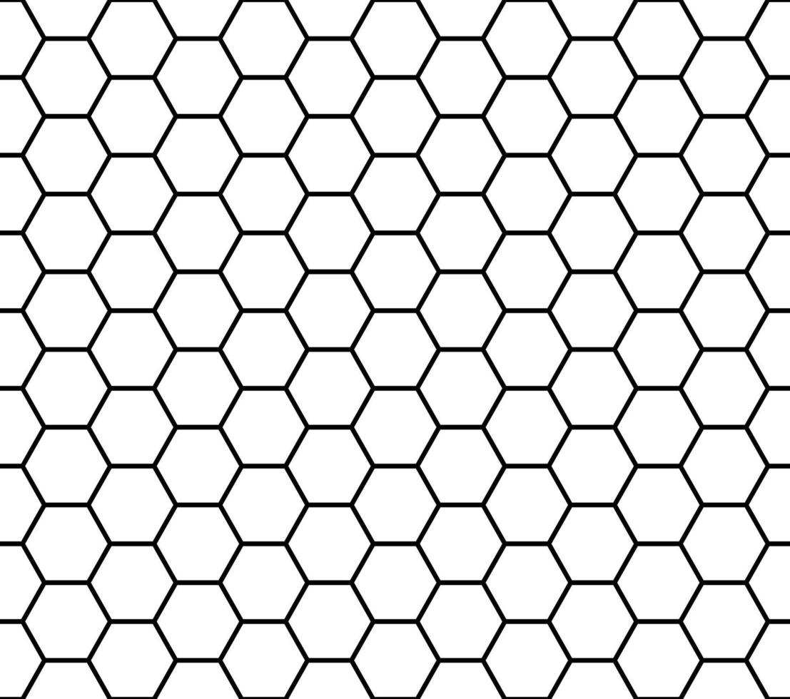 White Seamless Honeycomb Pattern vector