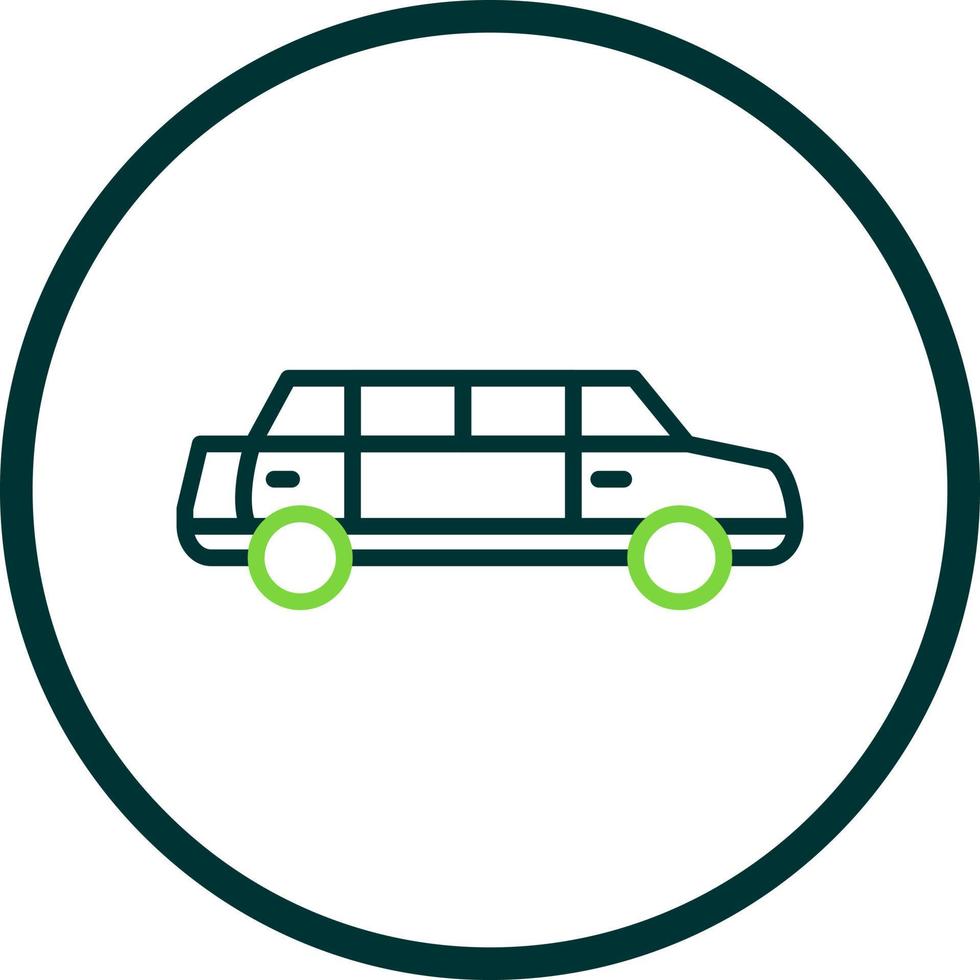 Limousine Vector Icon Design