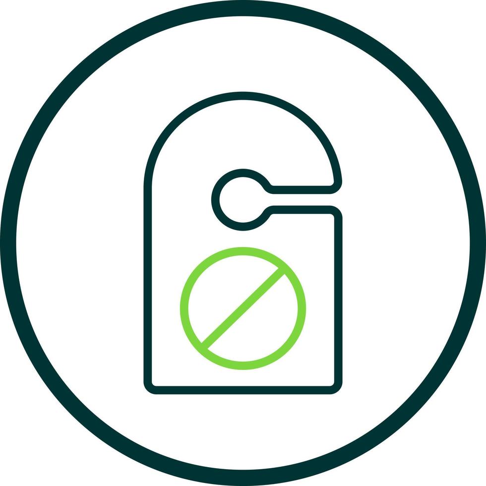 Do Not Disturb Vector Icon Design